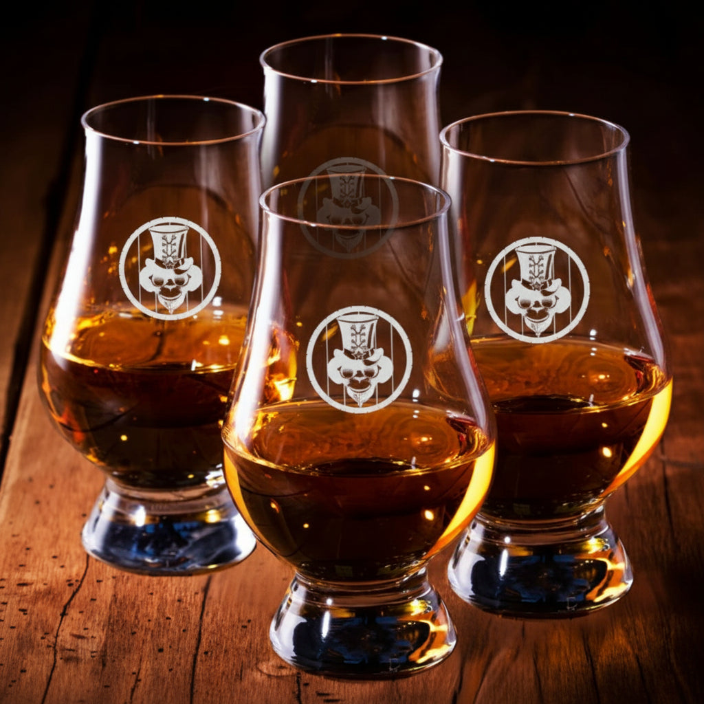 4 Blind Barrels Tasting Glasses Included