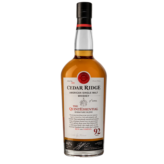 Cedar Ridge Distillery - The QuintEssential American Single Malt Whisk