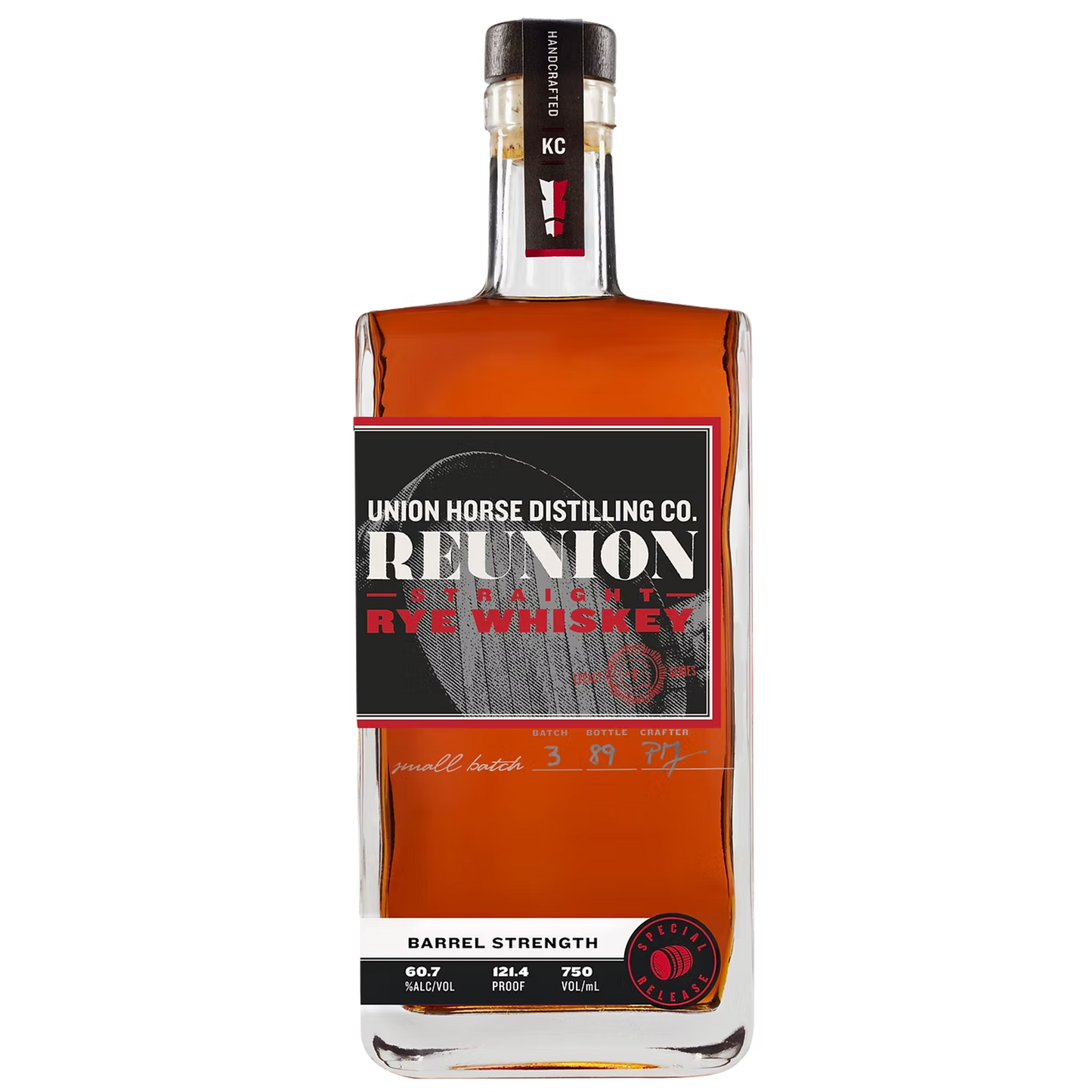 Reunion Rye Whiskey — Barrel Strength (Union Horse Distilling Co.)
