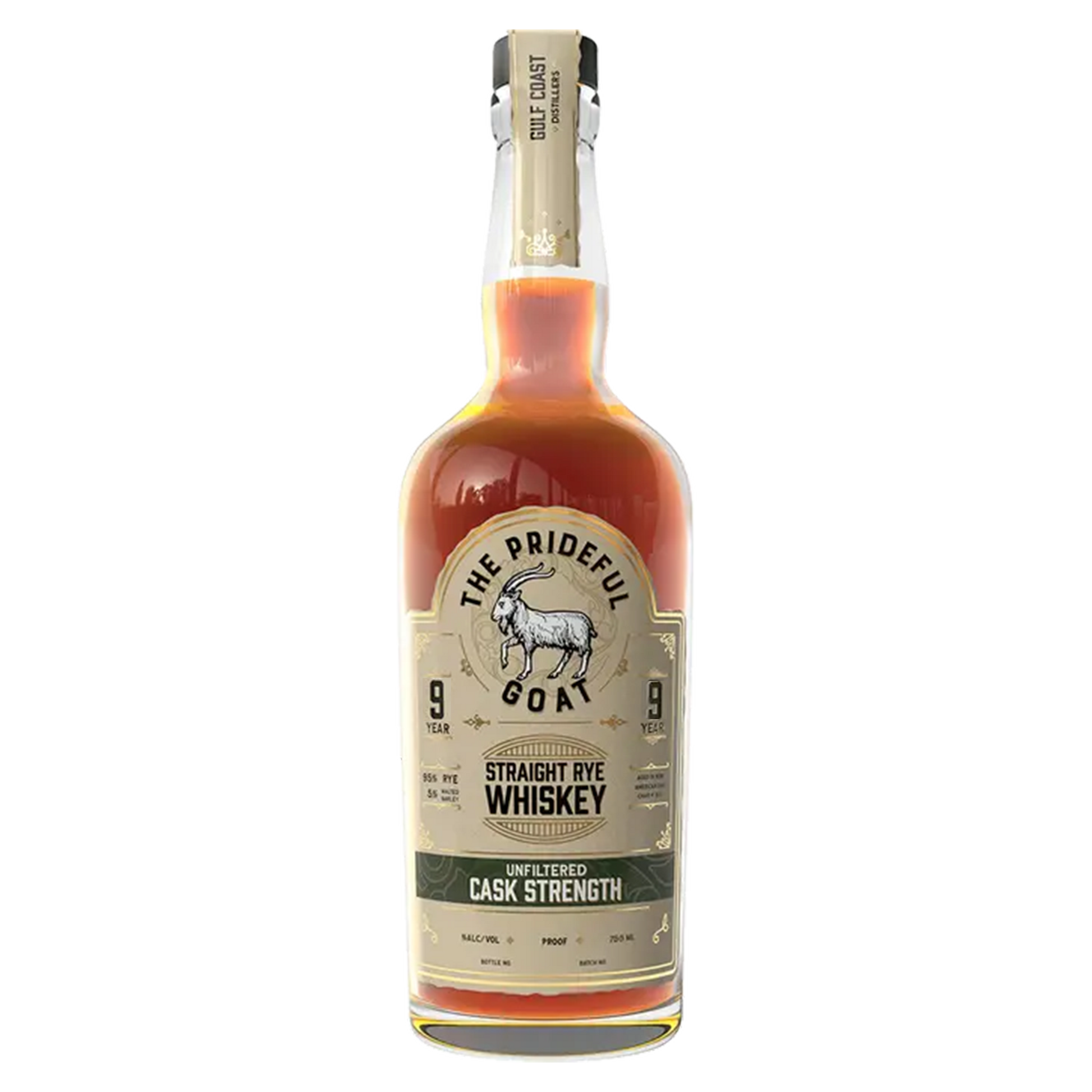 Cask Strength Straight Rye Whiskey - The Prideful Goat