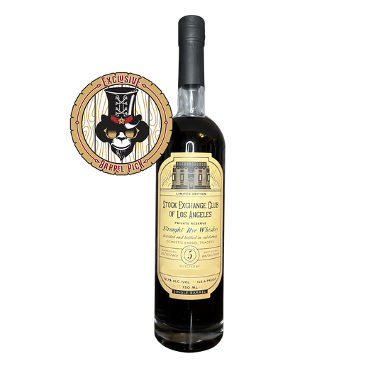 Stock Exchange Club of Los Angeles Private Reserve Straight Rye Whiske