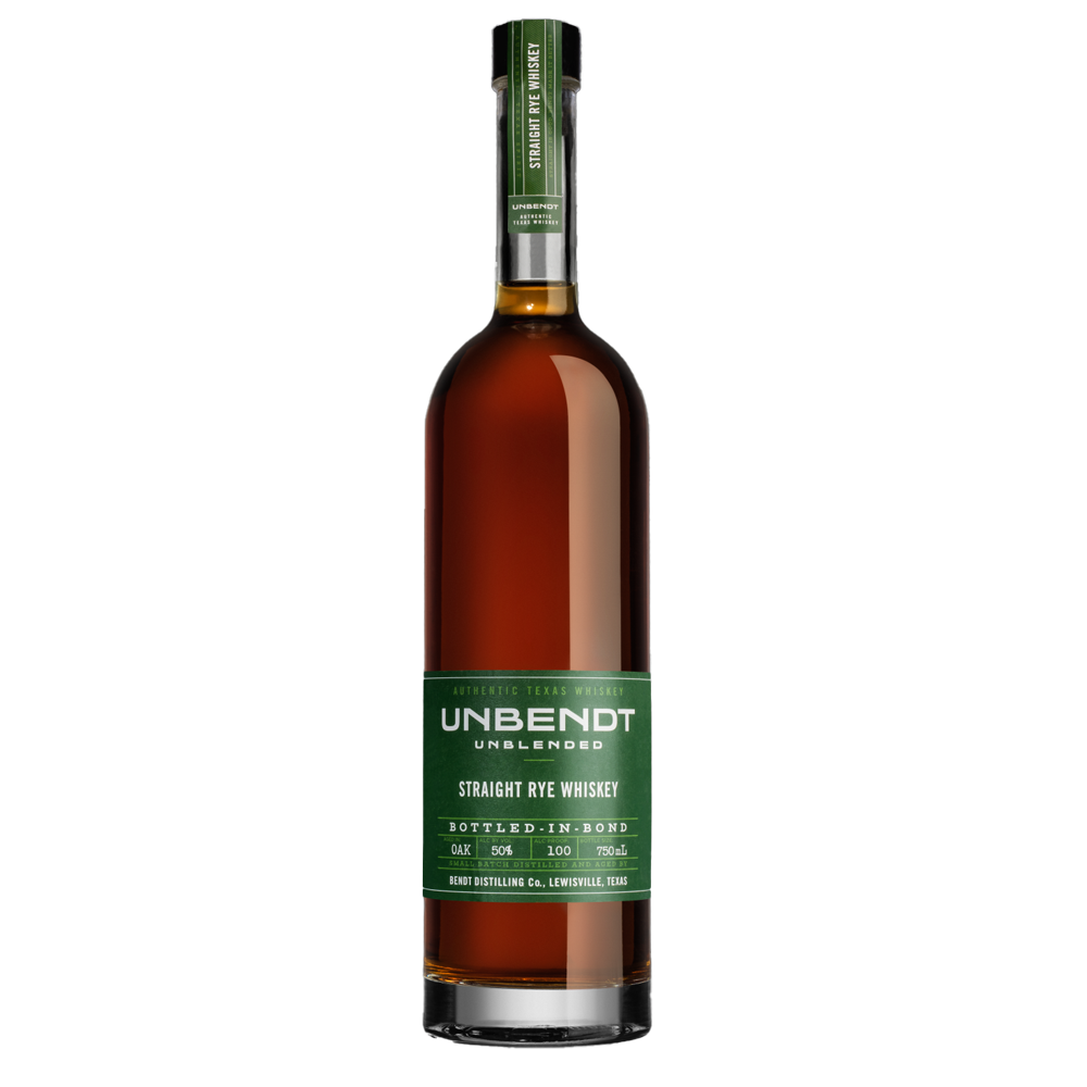 UNBendt Straight Rye Whiskey Bottled-in-Bon