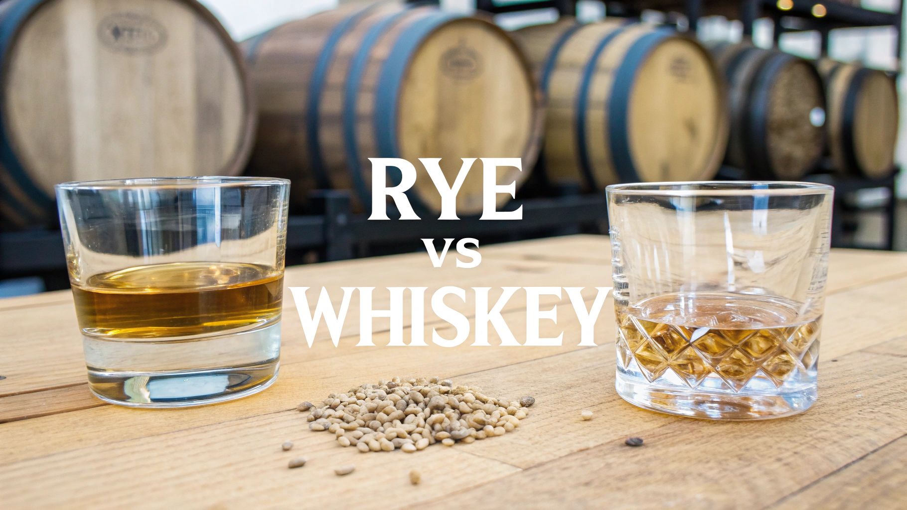 The Real Difference Between Rye and Whiskey: A Beginner's Guide – Blind ...