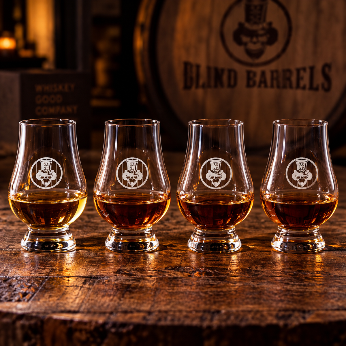 4 Custom Tasting Glasses ($100 Value)