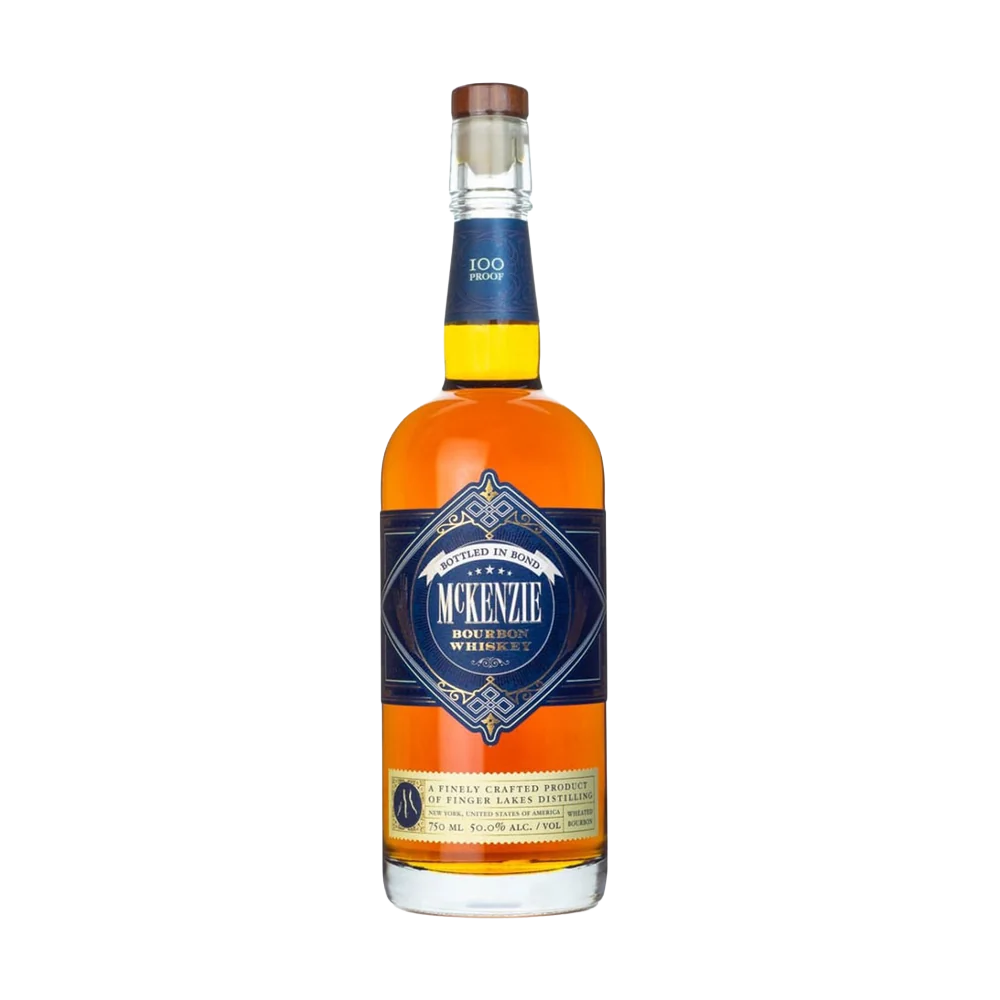 McKenzie Bottled-in-Bond Wheated Bourbon bottle on transparent background