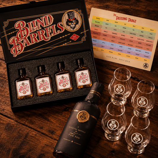 $250 in Bonsues -  $70 Bonus Bourbon Bottle + 5th Premium Tasting Kit ($100 value) +4 Tasting Glasses ($80 value)