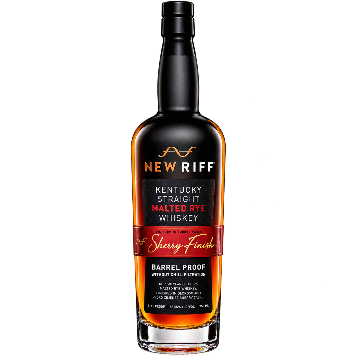 New Riff Sherry Finish Malted Rye Whiskey Barrel Proof