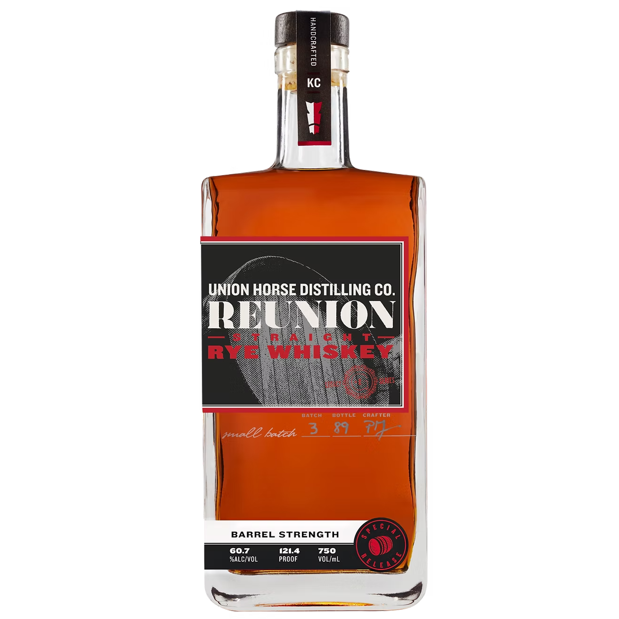 Reunion Rye Whiskey — Barrel Strength (Union Horse Distilling Co.)