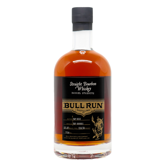 Bull Run Distilling Company's Cask Strength Straight Bourbon Whiskey