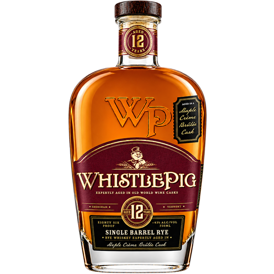 WhistlePig 12 Year Single Barrel Maple Crème Brûlée Finish Limited Edition
