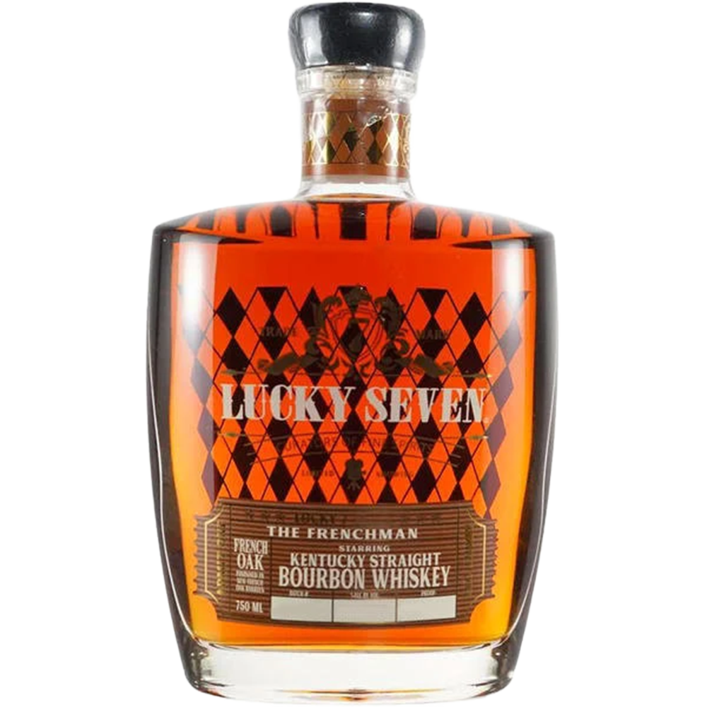 Lucky Seven The Frenchman bottle on transparent background
